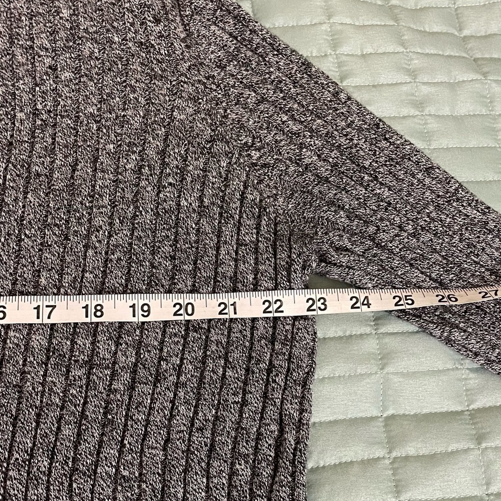 Grey open front long sleeve soft cozy cardigan - Picture 5 of 8